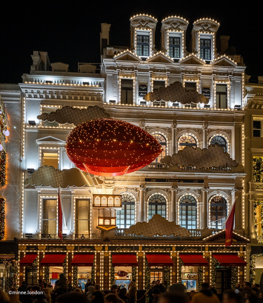 Cartierin joulukoristeet ovat ehkä suosituimmat Lontoossa