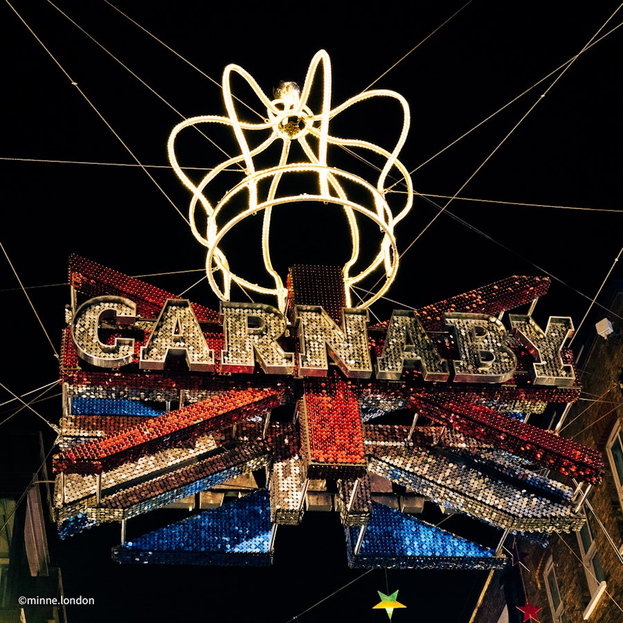 Christmas Lights above Carnaby Street