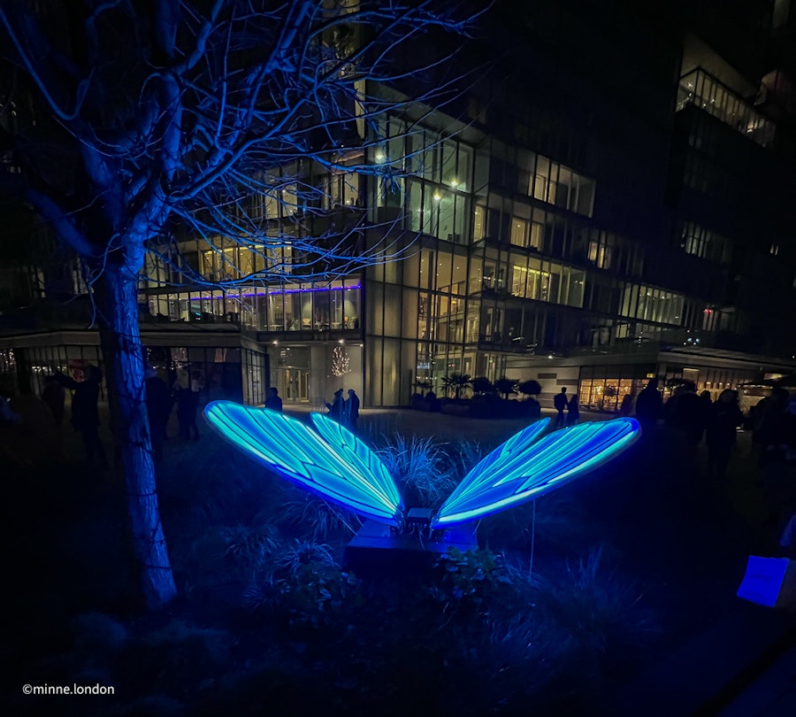 A Butterfly in the Butterfly Effect installation