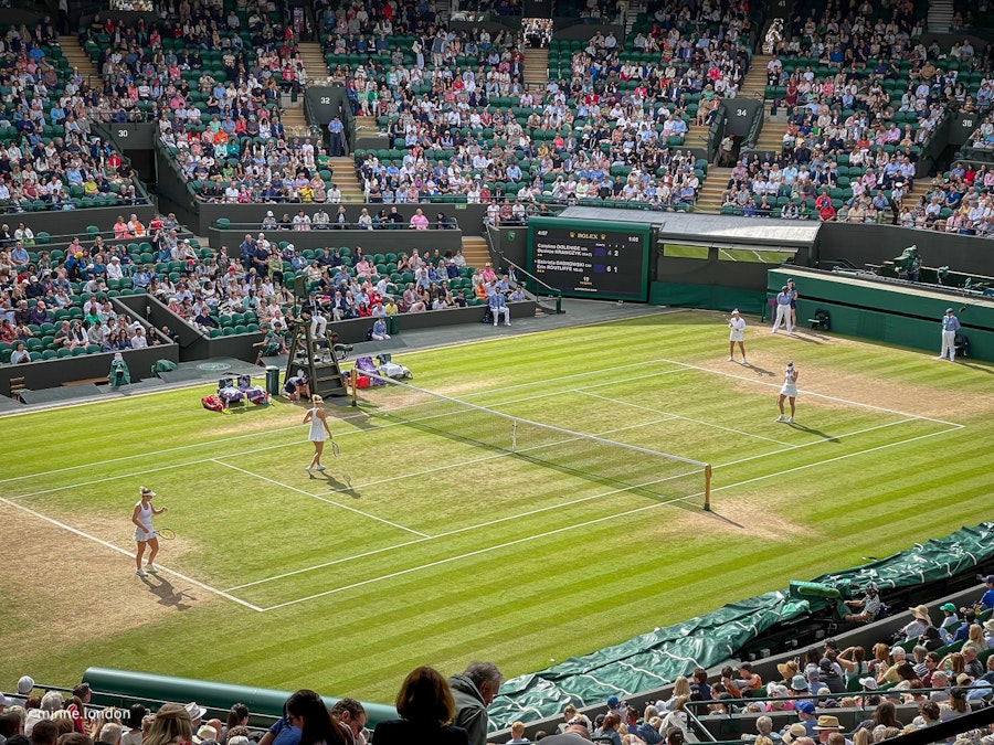 Wimbledon Tennis women's doubles semifinal match