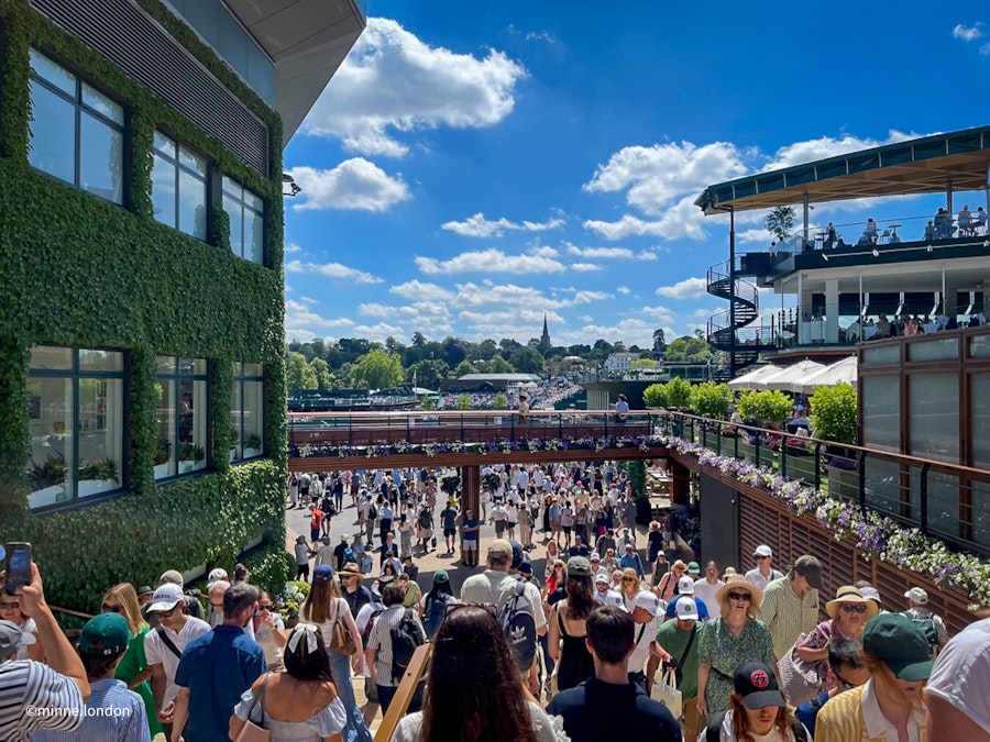 Wimbledon can get crowded
