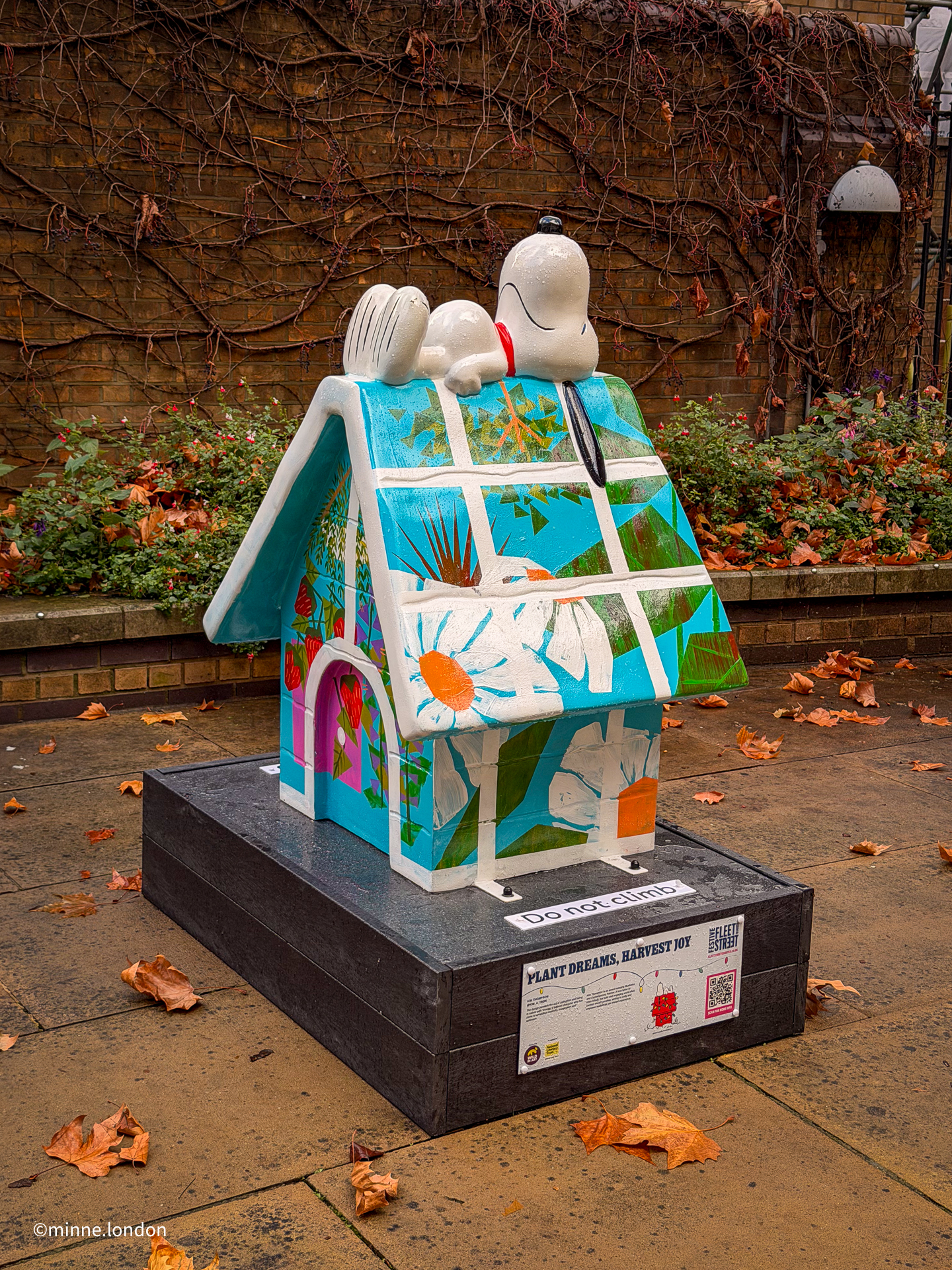 Snoopy Sculpture: Plant Dreams, Harvest Joy by Kim Thompson