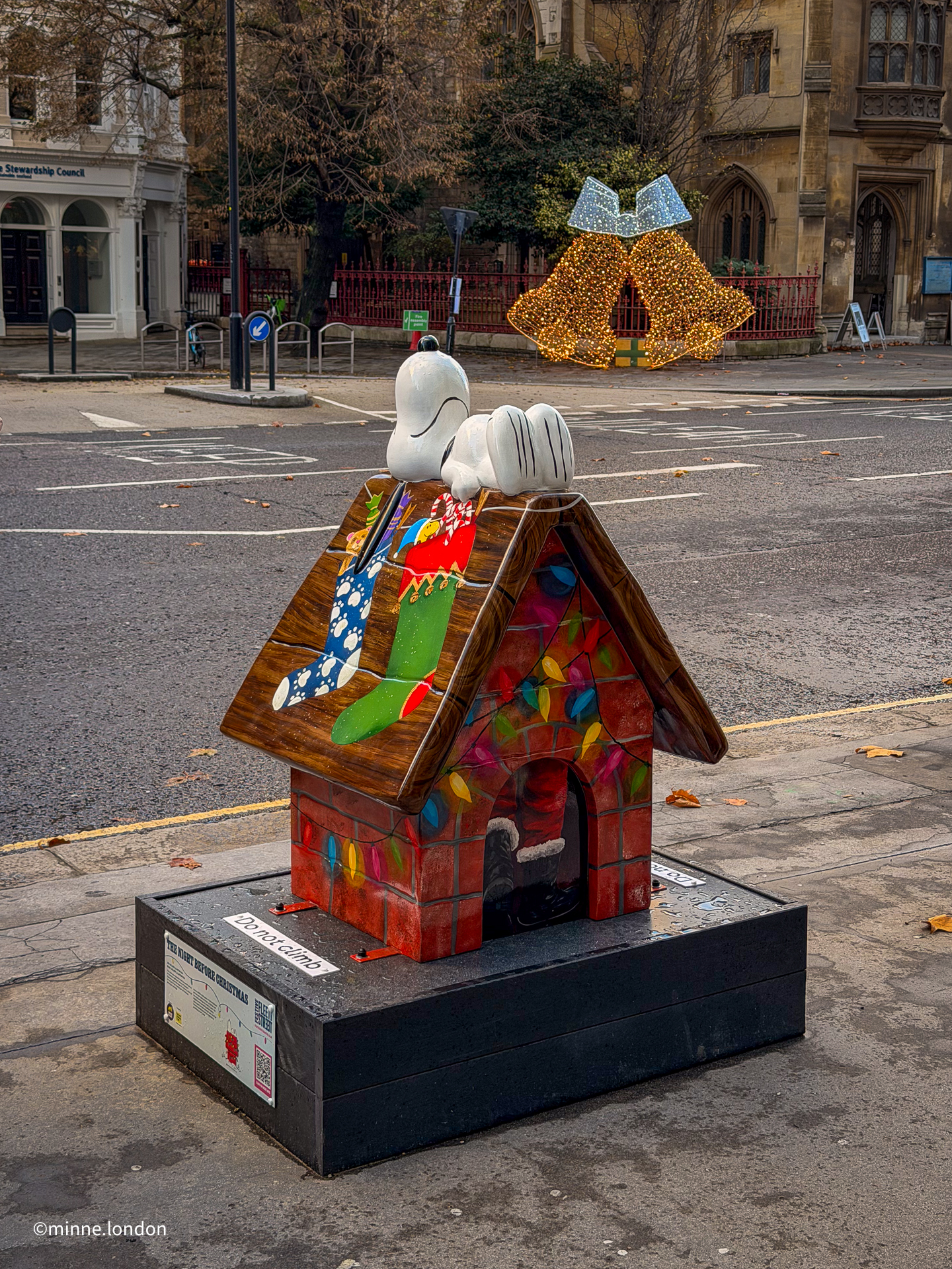 Snoopy Sculpture: The Night Before Christmas by Jina Gelder Illustration