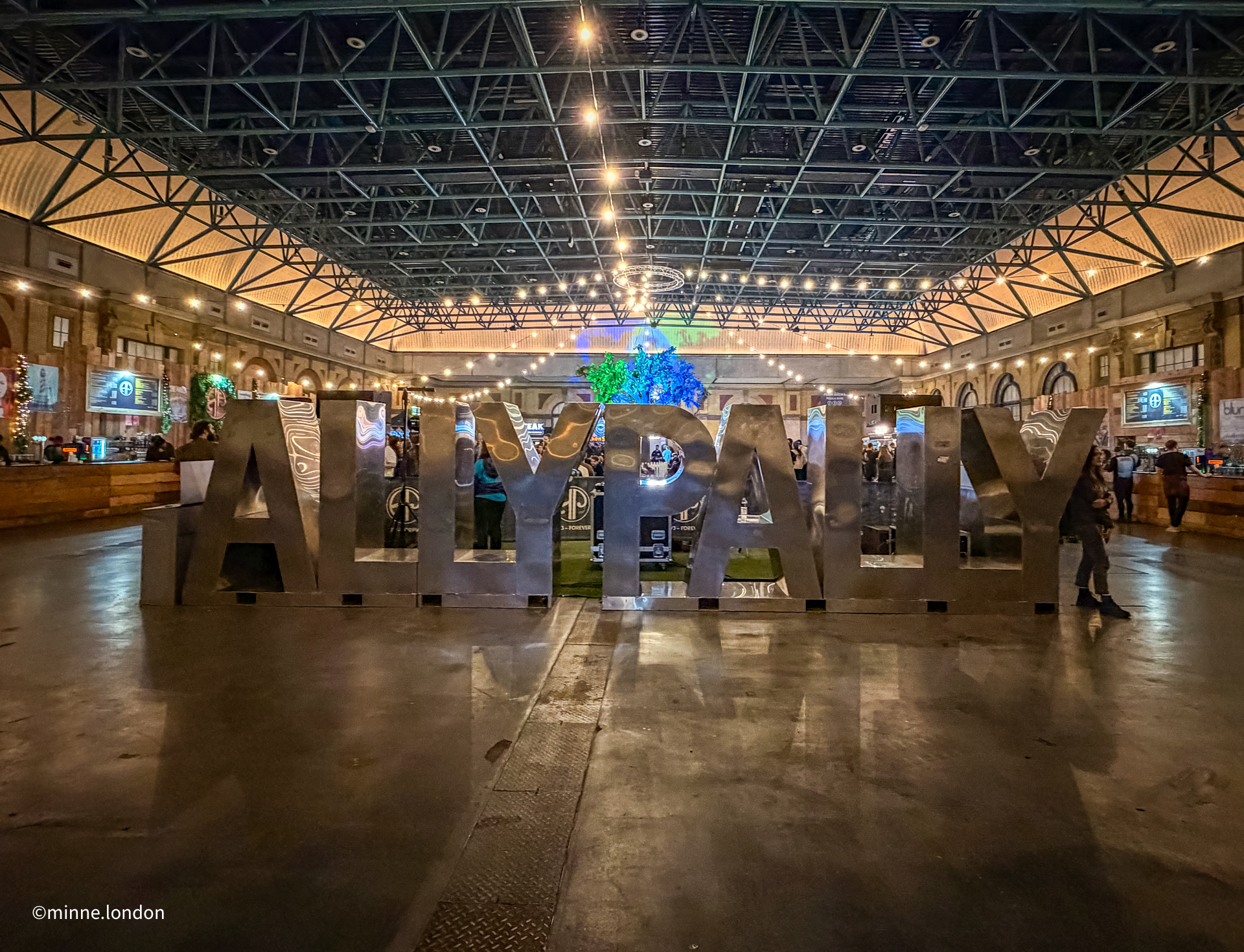 Alexandra Palace food court outside of the main hall
