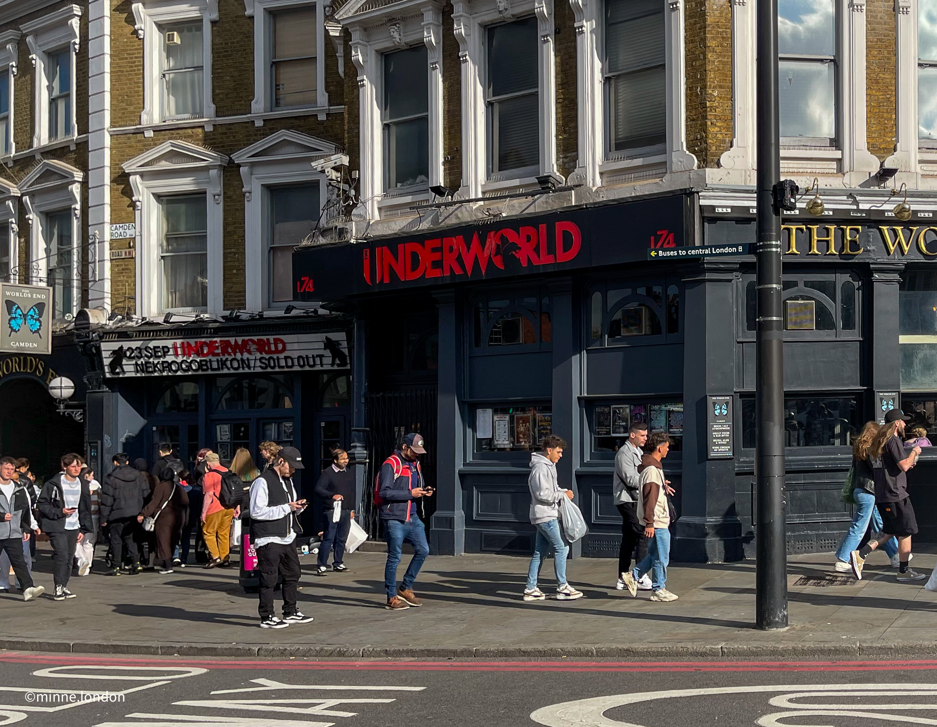 The Underworld exterior in Camden