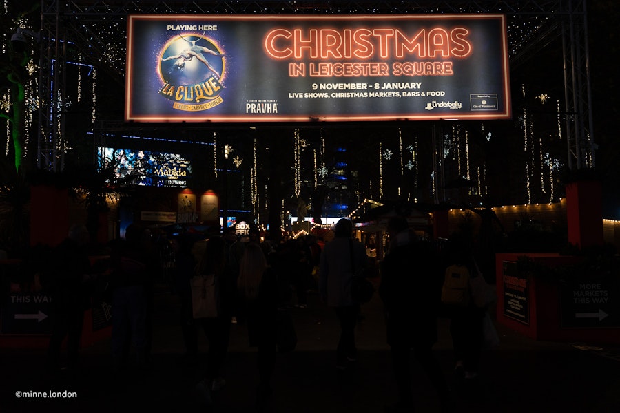 Leicester Square joulumarkkinat