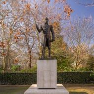 Simon Bolivar statue in Belgrave Square Garden