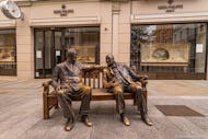 Churchill and Roosevelt Allies Sculpture on New Bond Street