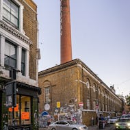 The chimney of the old Truman Brevery