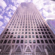 One Canada Square is the tallest building in Canary Wharf at 235m
