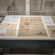Newspaper clips with cartoons