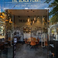 The Black Penny cafe on the Duke of York Square