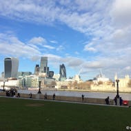 Tower of London and City of London skyscapers