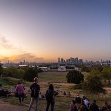 Beautiful views showing the Shard and the City in the left