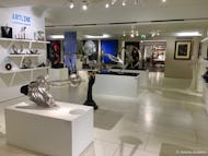 A section with art and sculpture at Harrods