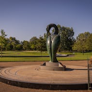 Serenity is an imposing bronze sculpture near the Diana Memorial Fountain