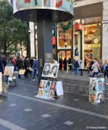 Portraits  made by street artists on Leicester Square