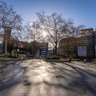 Early morning view of the Leicester Square