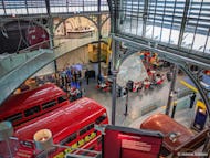 London Transport Museum with double-deckers
