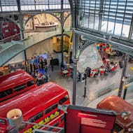 London Transport Museum with double-deckers
