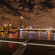 Blackfriars Bridge and One Blackfriars as seen from Millennium Bridge
