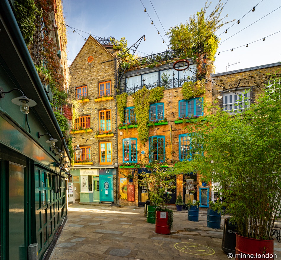 Colourful buildings in Neal's Yard