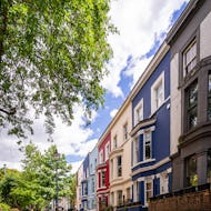 Colourful houses in Notting Hill