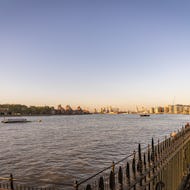 The Thames between Old Royal Naval College and Isle of Dogs