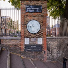 The 24-hour gate clock and measures for a foot and a yard