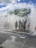 Water fountain outside of Southbank Centre