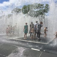 Water fountain outside of Southbank Centre
