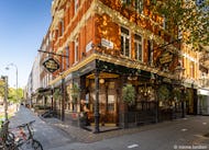 The Fitzroy Tavern is perhaps the most well-known pub in Fitzrovia with a long history of famous guests