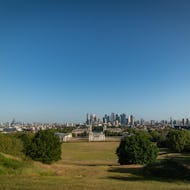 View from Greenwich Park towards Canary Wharf