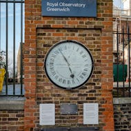 Greenwich Mean Time and the meridian in the background