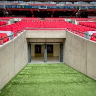 The tunnel that leads to the pitch