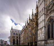 Side view of Westminster Abbey